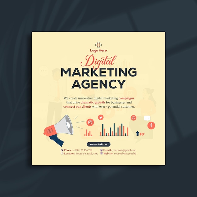 Digital Marketing Agency Social Media Post Design