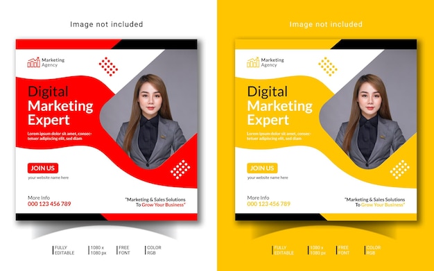 Digital Marketing Agency Social Media Post Template