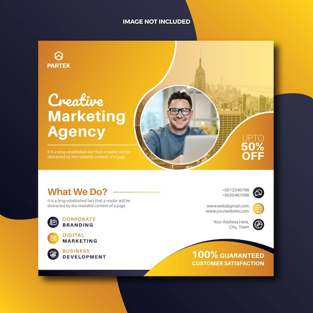 Digital marketing Agency social media post web banner