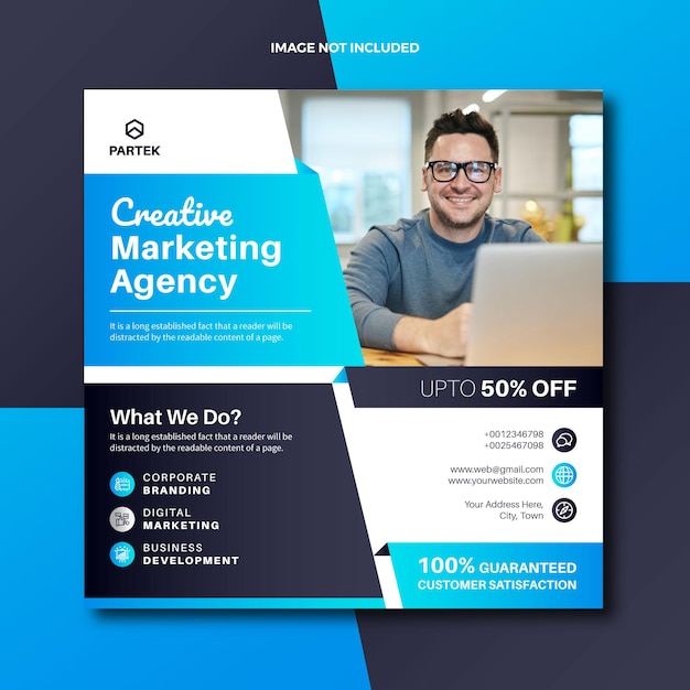 Digital marketing Agency social media post web banner