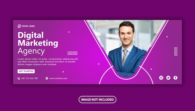 Digital marketing agency  web banner social media post