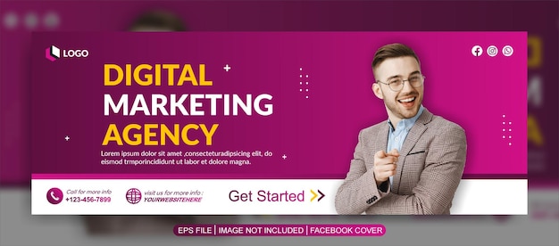 digital marketing agency web banner template