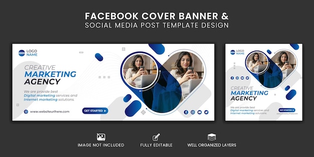 Digital marketing banner social media banner design