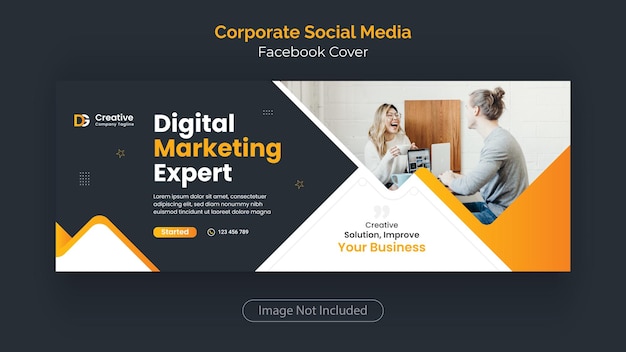 Digital Marketing business social media Facebook cover banner Template