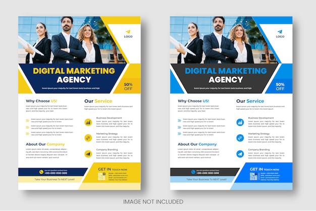 digital marketing Corporate business flyer design template