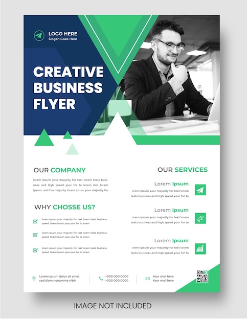 Vector digital marketing corporate business flyer design template