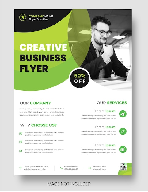 Vector digital marketing corporate business flyer design template