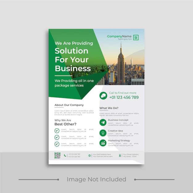 Digital marketing and corporate business flyer design template