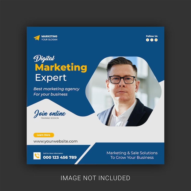 Digital marketing and corporate business social media post and banner template