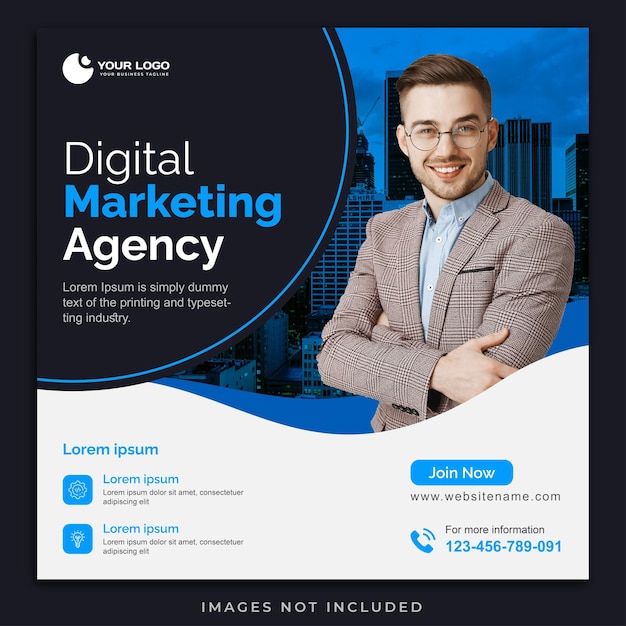 Digital Marketing Corporate Social Media Banner Design Template