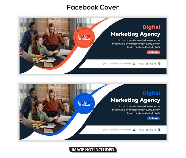 Digital marketing corporate social media facebook cover banner