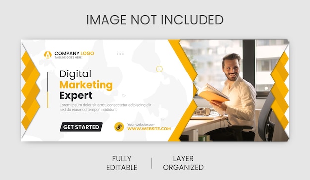 Digital marketing corporate social media facebook cover template