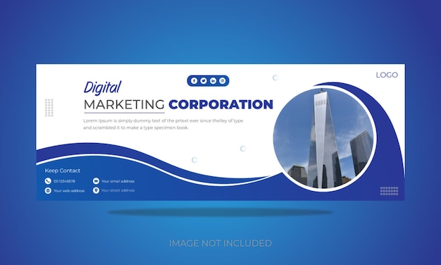 Digital Marketing Corporation Cover Design Template