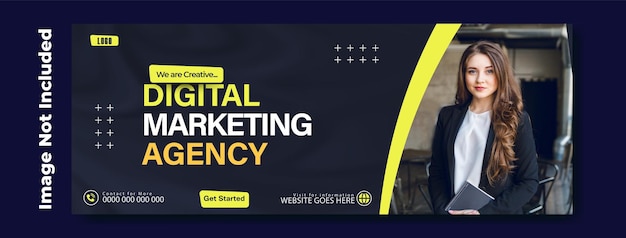 Digital marketing cover template design