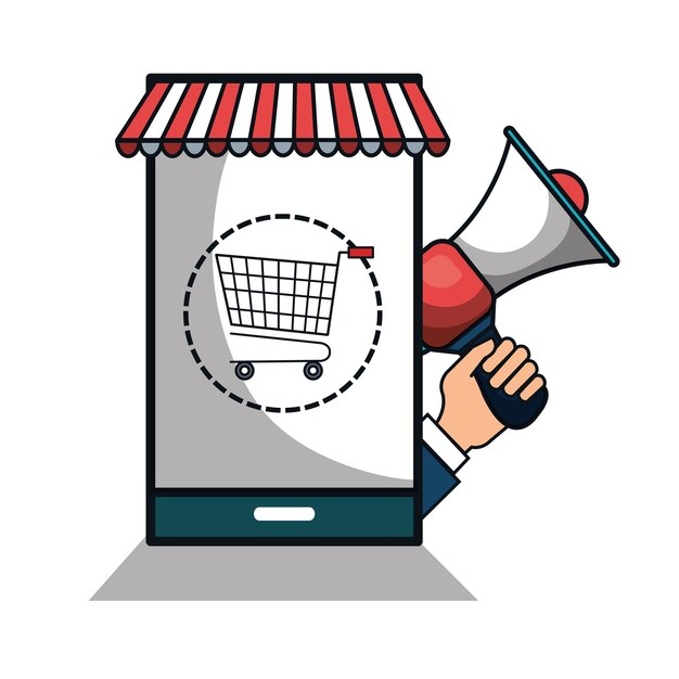 digital marketing e-commerce icon 