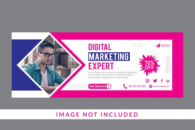 Digital Marketing Expert Facebook cover banner