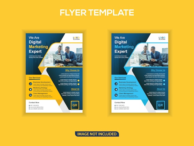 Digital marketing expert flyer template