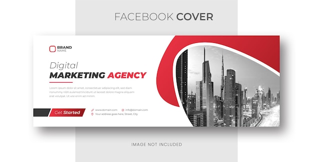 Digital marketing facebook cover page template