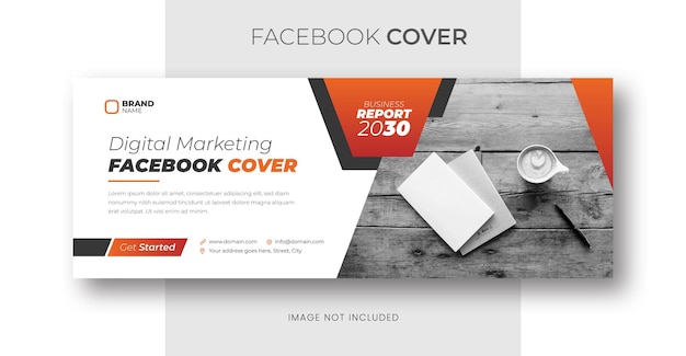 Digital marketing facebook cover page template