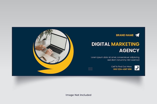 Digital marketing facebook cover page template