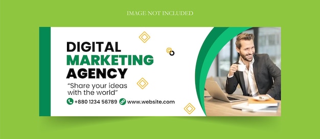 Digital Marketing Facebook Cover Template