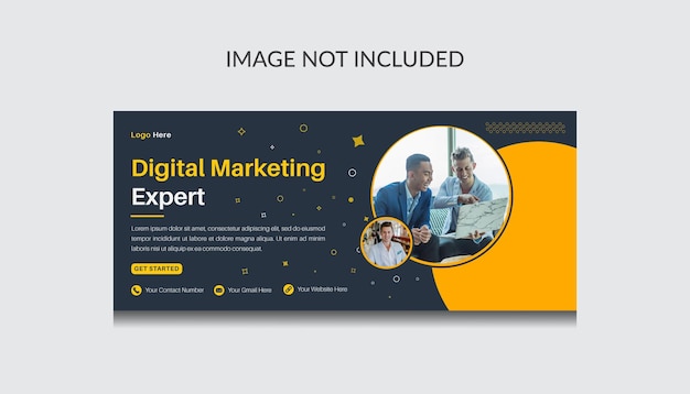 Digital marketing facebook cover template