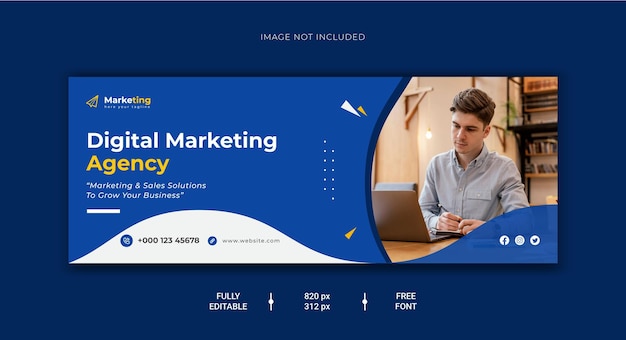 Digital marketing facebook cover and web banner design