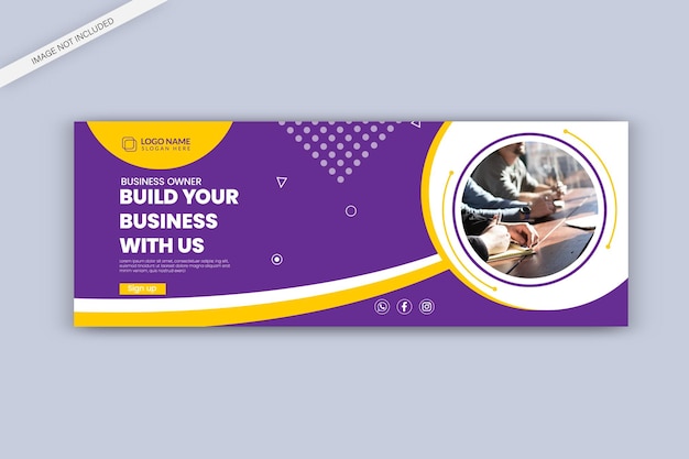 Digital marketing Facebook cover web banner or social media banner template