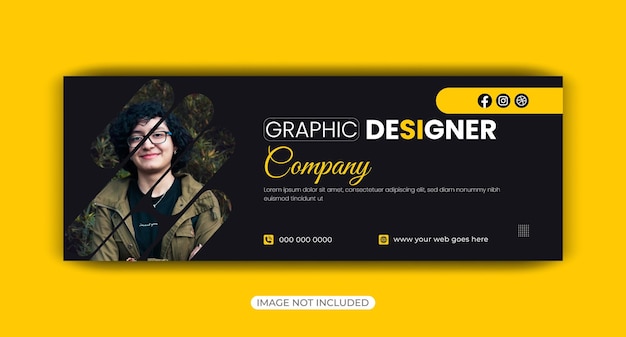 Digital marketing Facebook cover web banner template