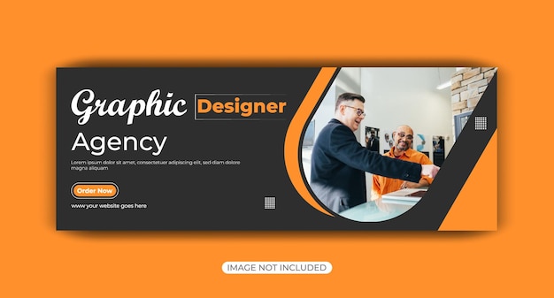 Digital marketing Facebook cover web banner template