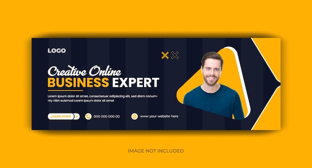 Digital marketing Facebook cover web banner template