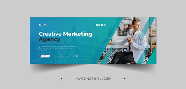 Digital marketing Facebook cover and web banner template