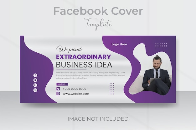 Digital marketing facebook cover and web banner template.