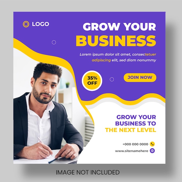 Digital marketing facebook and instagram or social media post amp web banner design template