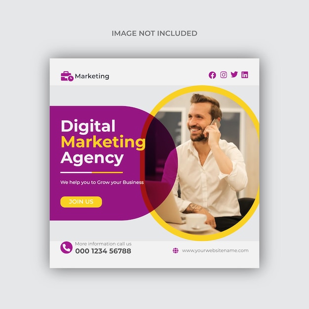 Digital Marketing Facebook Social Media Post Design