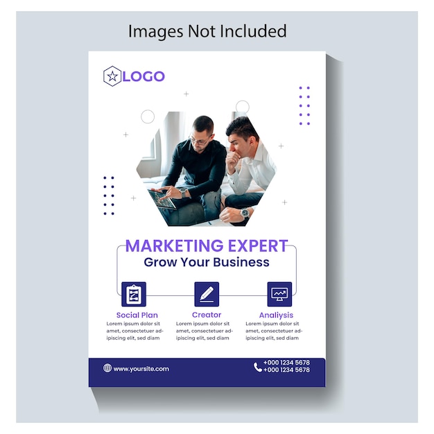 Digital Marketing Flyer business proposal promotion advertising publication cover