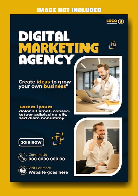 Digital marketing flyer design