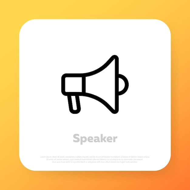 Digital marketing icon. Megaphone Icon. loudspeaker icons. Vector illustration