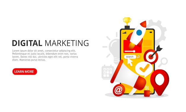 Digital marketing landing page