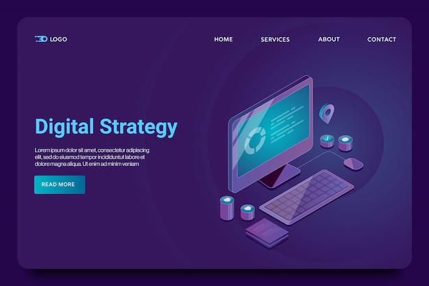 Digital marketing landing page