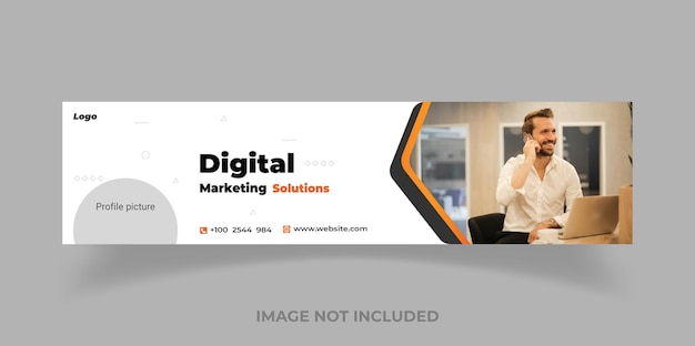 Digital Marketing LinkedIn Banner Web Banner Facebook cover eps