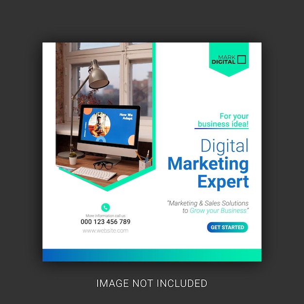 Digital marketing post design template 7