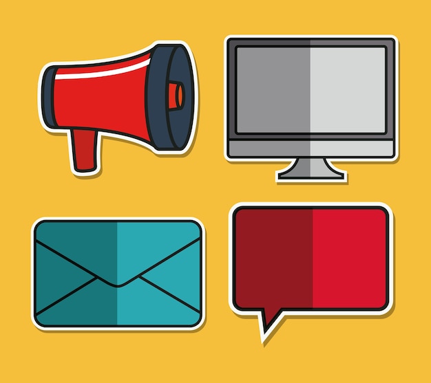 digital marketing related icons