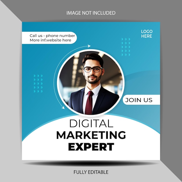 Digital marketing Social media banner and promotional template