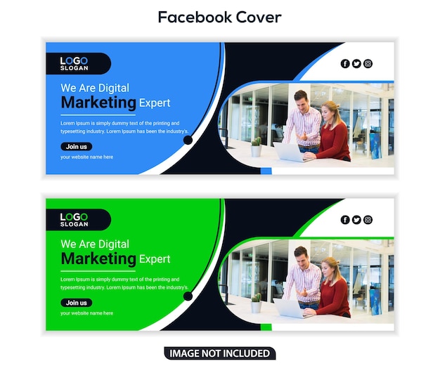 Digital marketing social media facebook cover