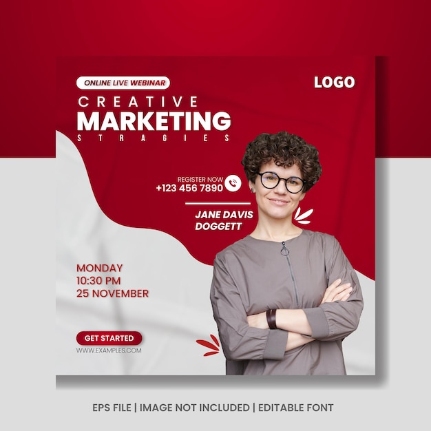 Digital marketing  social media Instagram post banner template