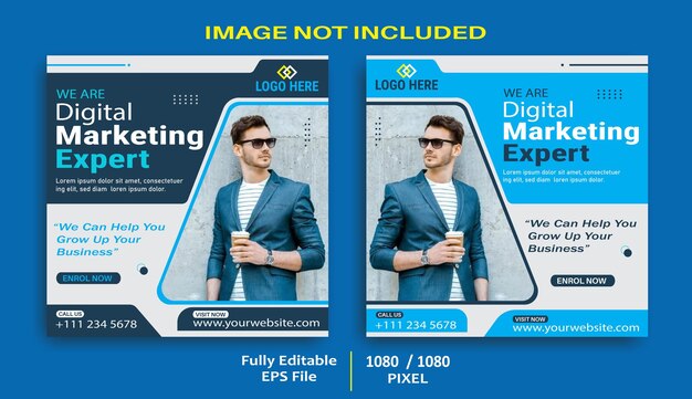 Digital Marketing Social Media Post Design Template