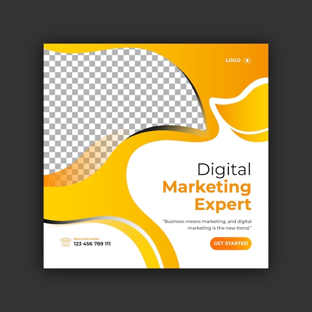 Digital Marketing Social Media Post Template