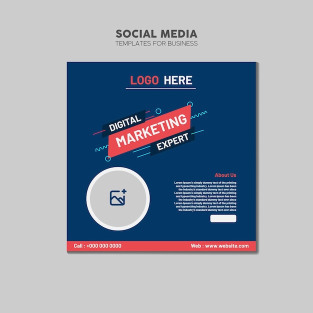 Digital marketing social media post