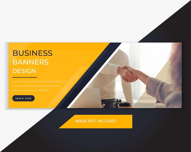 Digital marketing web banner design template